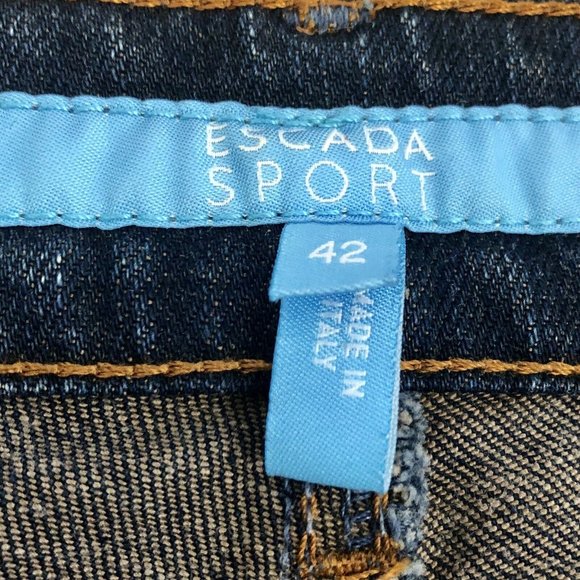 ESCADA Sport KATE Bootcut Western Blue Denim Jeans EU 42 - Picture 9 of 9